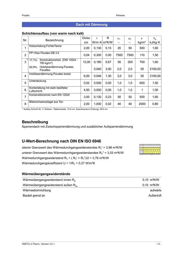 Beispiel-Wärmeschutznachweis Portrait Platzhalter